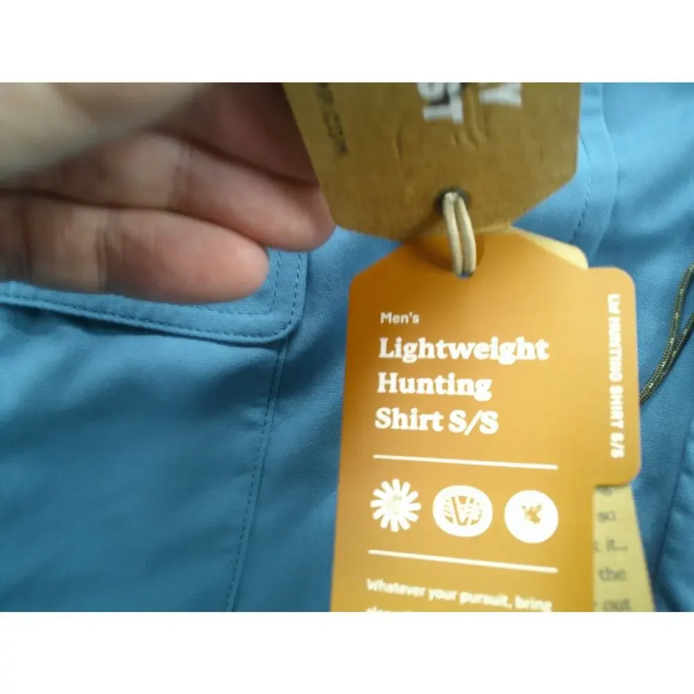 Duck Camp‎ Shirt Mens 2XL Channel Blue Lightweight Hunting Short Sleeve Outdoor - Picture 5 of 9